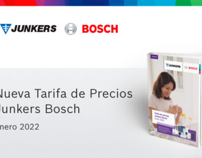Junkers Bosch presenta nueva tarifa de precios