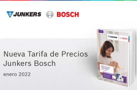 Junkers Bosch presenta nueva tarifa de precios
