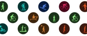 Iconografía de deportes y entrenamientos en wearables HUAWEI